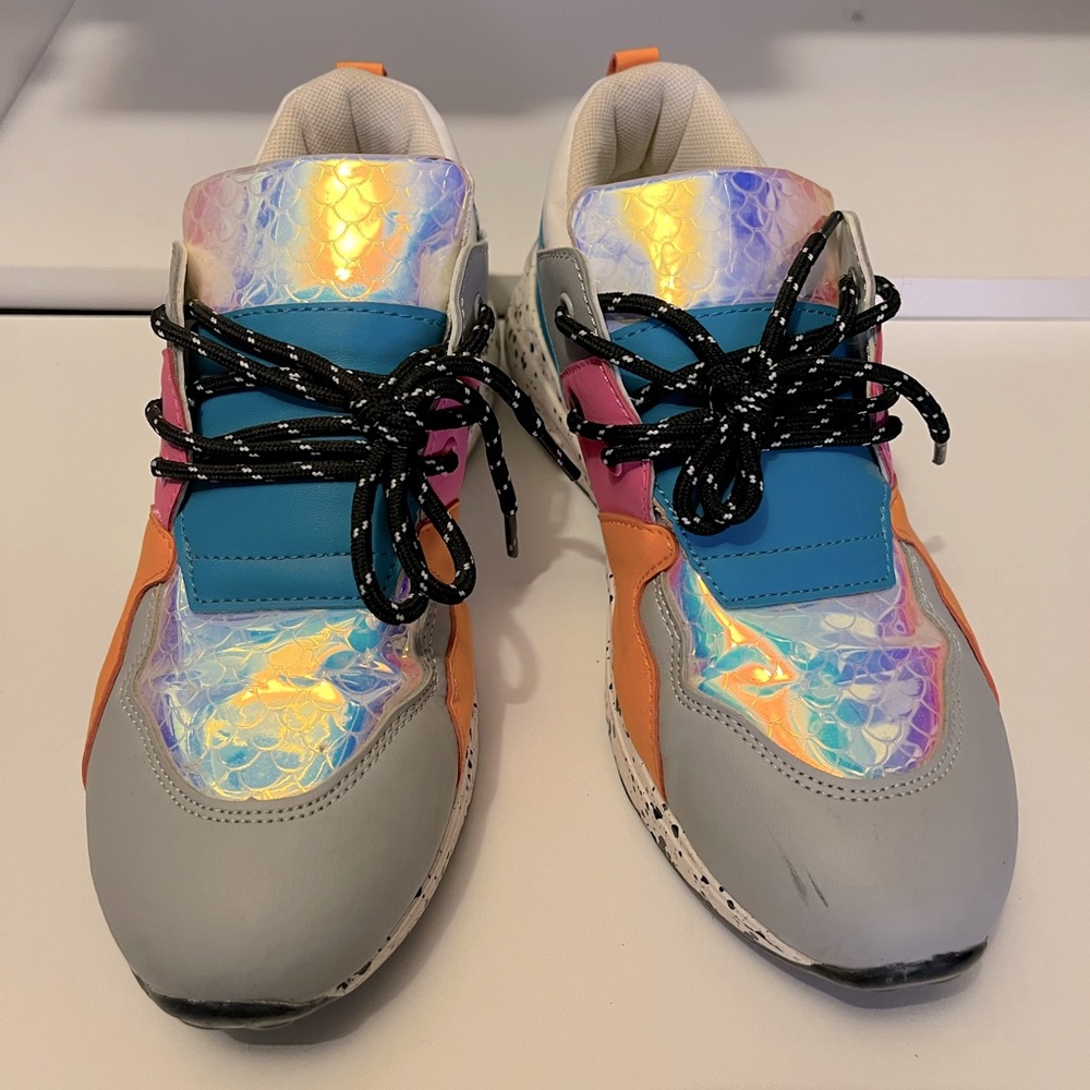 Neon Holographic Sneakers
